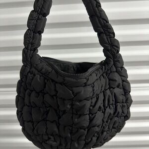 COS Black Quilted Mini Bag